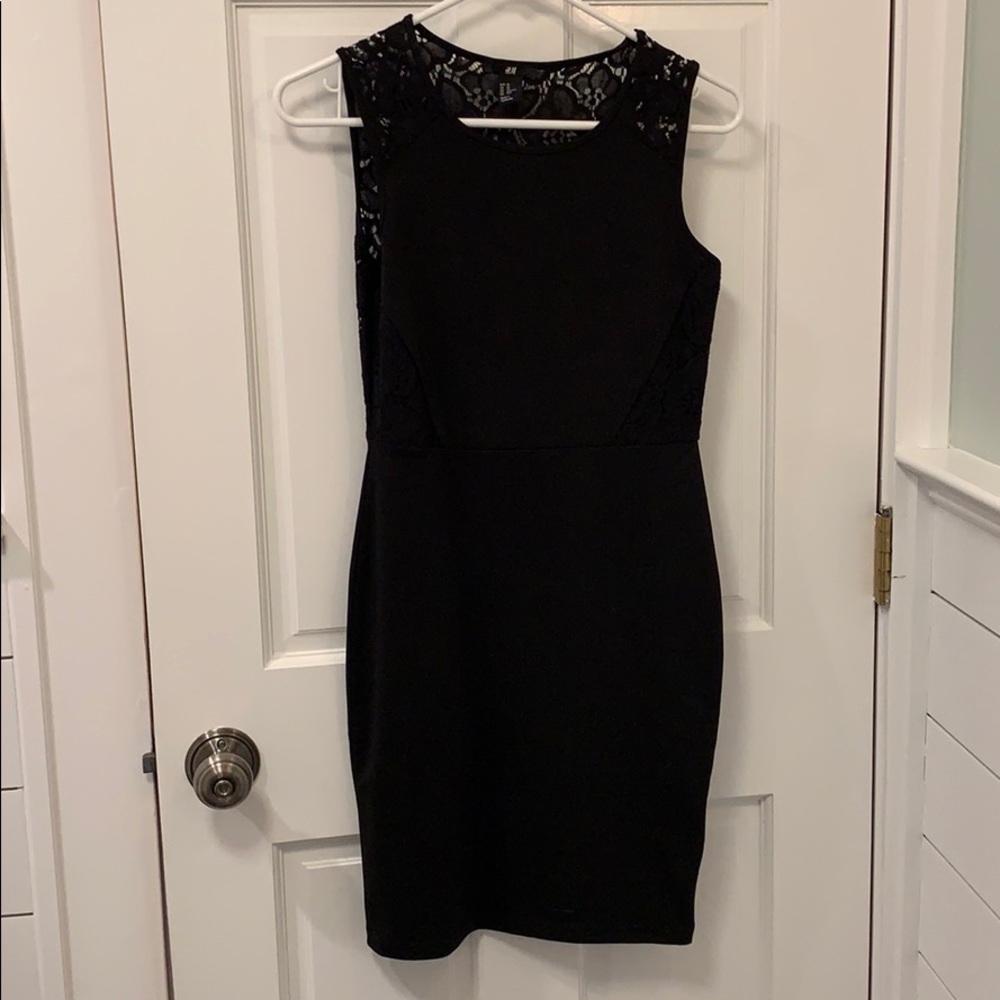Black Dress with Lace embellishment